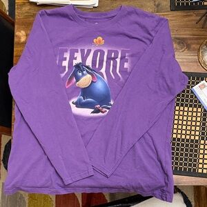 Disney Purple Eeyore Long Sleeve T-Shirt